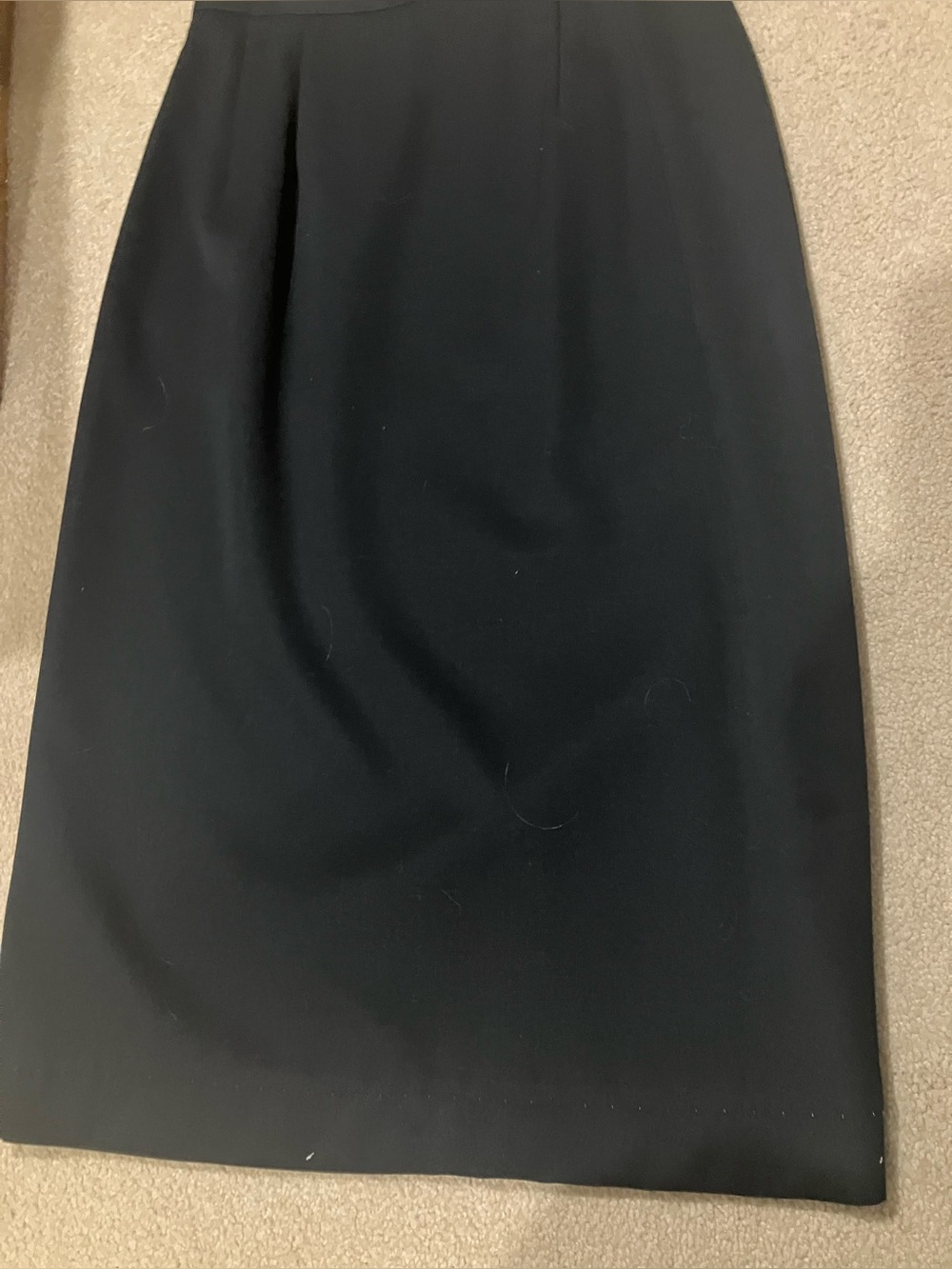 Rafaella Black Wrap Lined Skirt